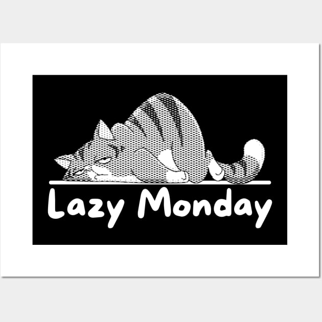 Lazy monday cute Wall Art by Animals Project